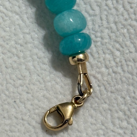 Valltasy Amazonite Necklace in 14K Solid Gold - Picture 5 of 12